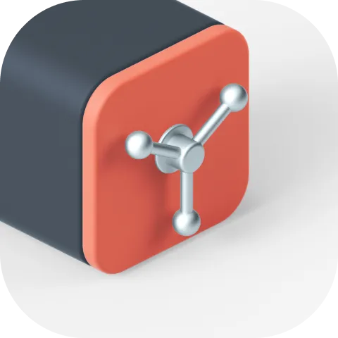 A 3D illustration of a security box where you save money